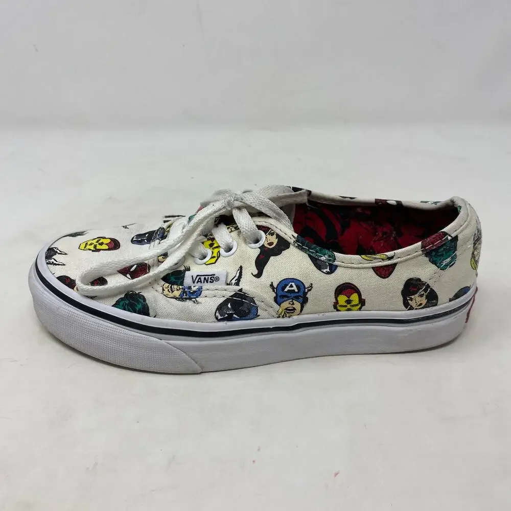 VANS Marvel Avengers Masks Faces Authentic Shoes Womens Size 5